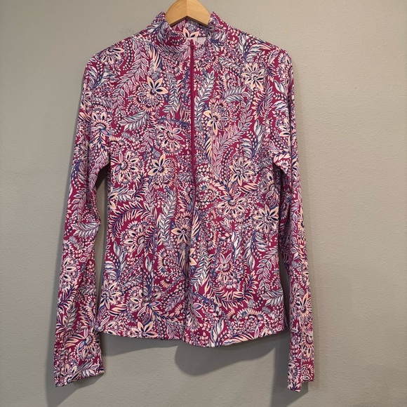 Tommy Bahama Golf & Tennis Floral Full Zip Jacket L - Picture 1 of 9